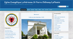 Desktop Screenshot of eglise-lutherienne-chatenay.fr