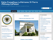 Tablet Screenshot of eglise-lutherienne-chatenay.fr